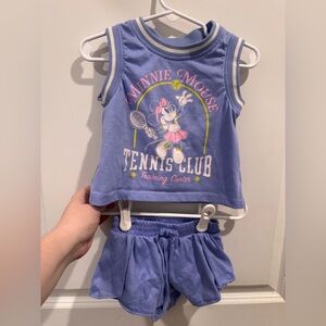 Disney Minnie Lavender Tank Top and Shorts Set